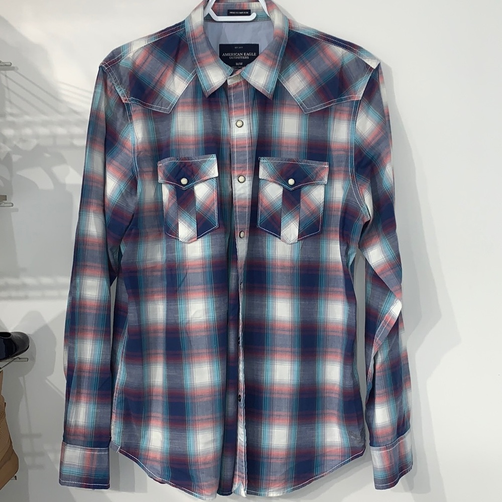 American Eagle Vintage Plaided Men Shirt
